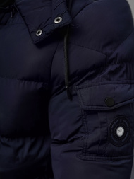 Kurtka zimowa męska pikowana granatowa OZONEE JS/27M8111