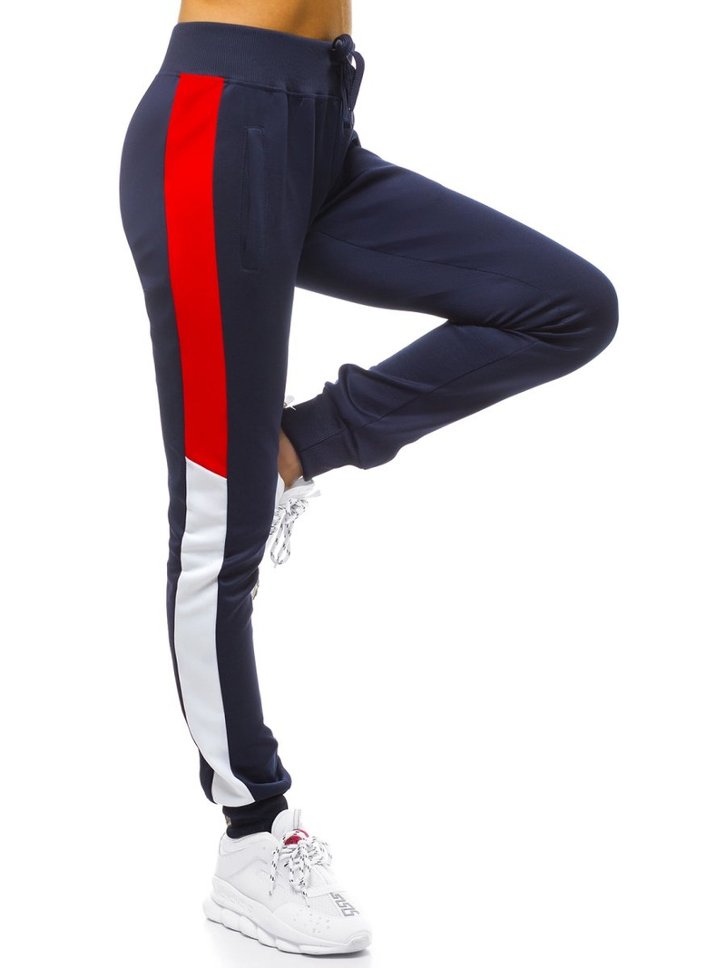 Spodnie dresowe damskie ciemno-granatowe OZONEE JS/JK88127/25