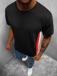 T-Shirt męski czarny OZONEE JS/8T92/3