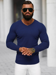 Sweter męski ciemno-niebieski OZONEE NB/MMB601/5Z