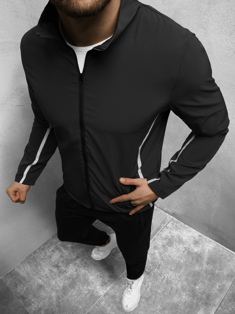 Kurtka przejściowa męska czarna OZONEE JS/M10303