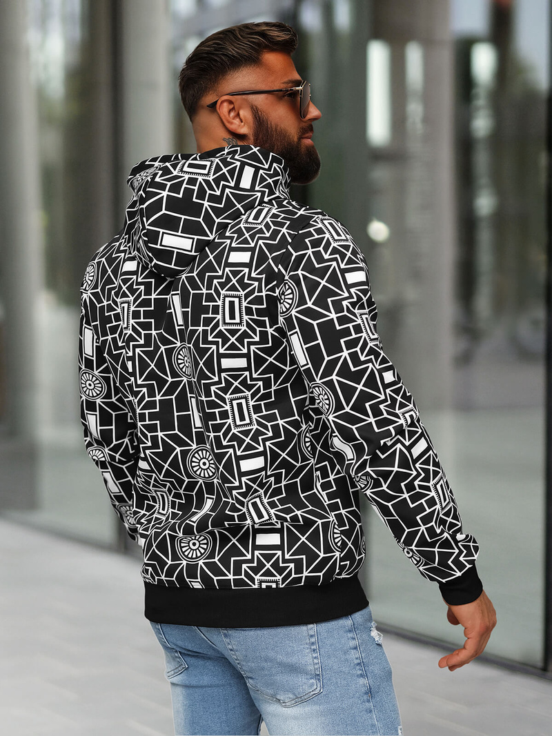 Толстовка чоловіча чорна OZONEE JS/8B1236/3