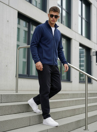 Bluza męska rozpinana granatowa OZONEE JS/HH016/25