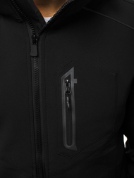 Kurtka męska softshell czarna OZONEE GE/12259