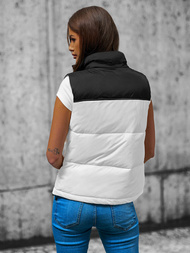 Стьобаний жіночий жилет біла OZONEE O/L951