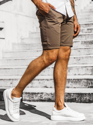 Шорти джинові чоловічі Коричневi OZONEE DJ/1007