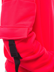 Bluza damska z kapturem różowo-neonowa OZONEE O/12104