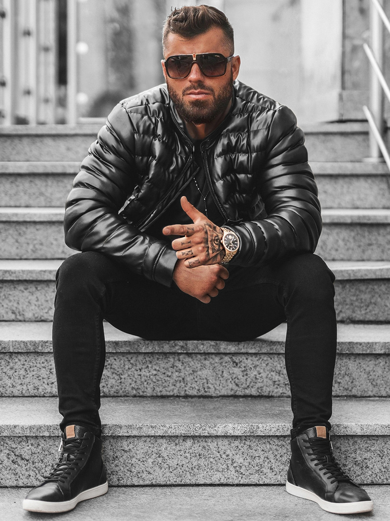 Куртка чоловіча Чорна OZONEE O/M796