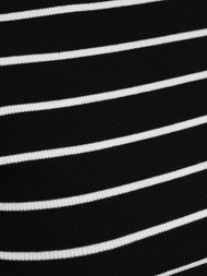 T-shirt damski w paski czarny OZONEE JS/96T659/3