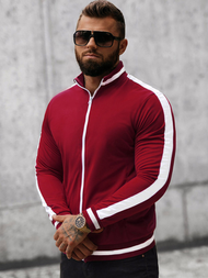 Bluza męska rozpinana bordowa OZONEE O/2126Z