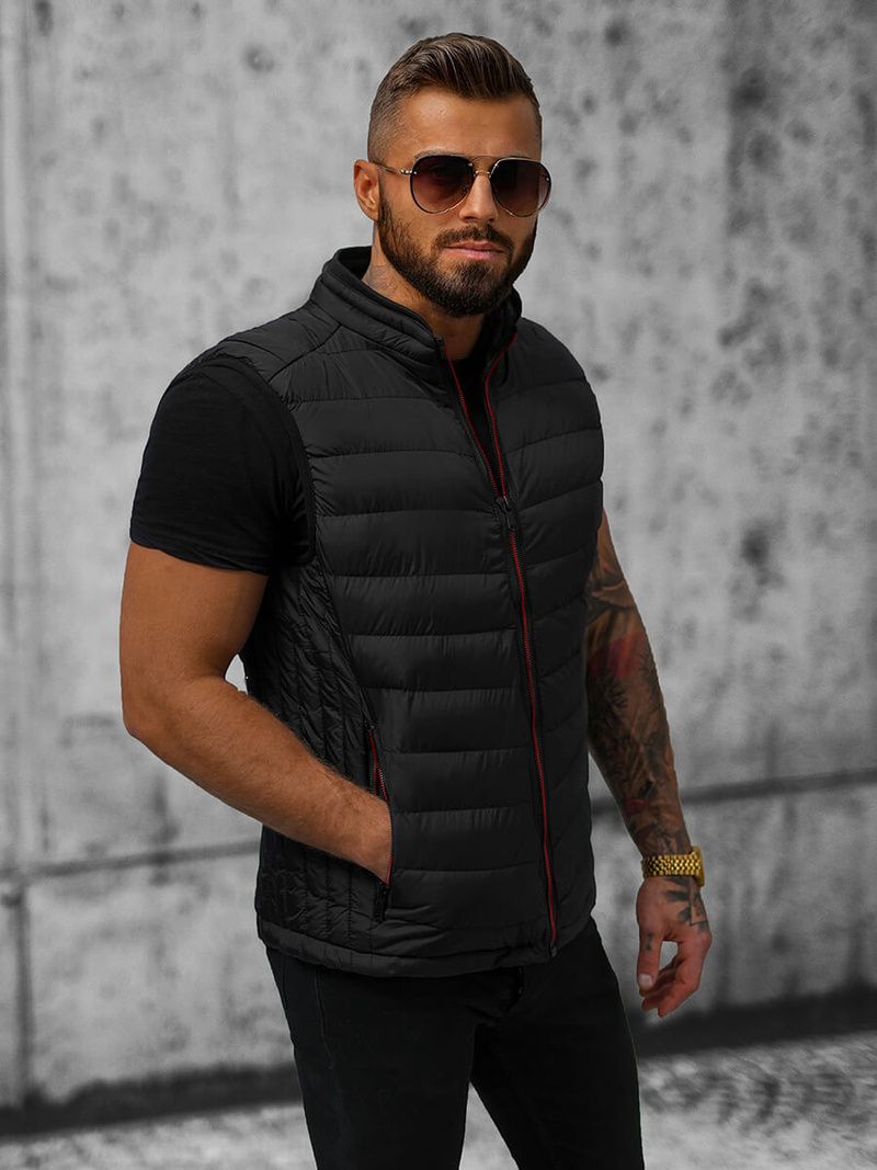 Безрукавка чоловіча Чорна OZONEE N/7133Z