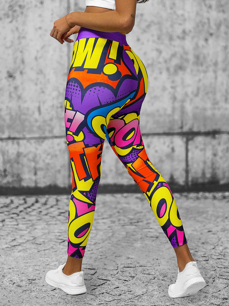 Legginsy damskie kolorowe OZONEE O/20937Z