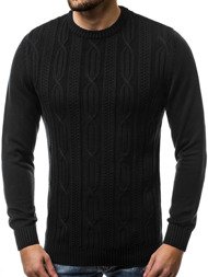 OZONEE bl/5624 sweter męski czarny