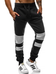 OZONEE js/kz02 spodnie dresowe męskie czarne