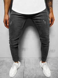 Spodnie jeansowe męskie grafitowe OZONEE E/1270SP