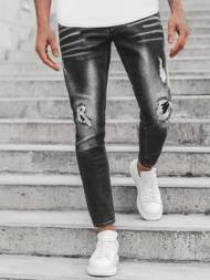 Spodnie męskie jeans czarne OZONEE O/B5678/1