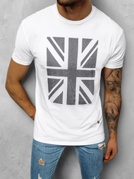 T-Shirt męski biały OZONEE NB/3006
