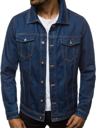 Куртка чоловіча джинсова Синя OZONEE JB/JP1110